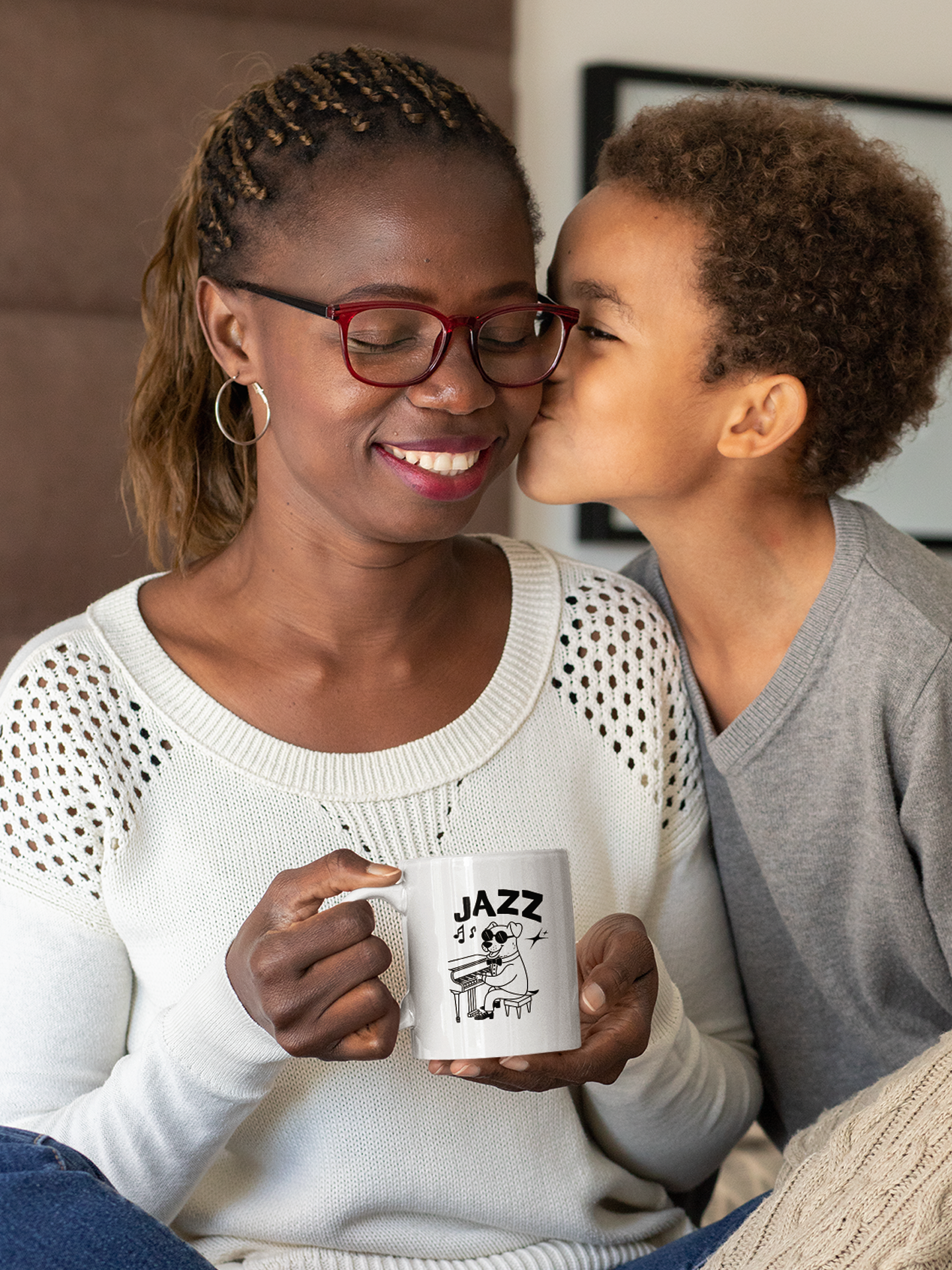 Jazz Dog Mug - Ceramic Mug for Dog Lovers.