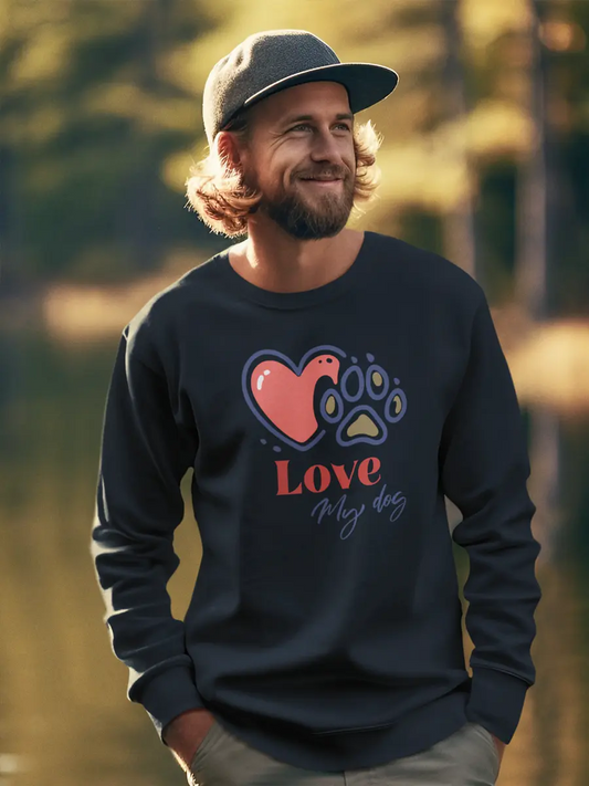 Love My Dog Sweatshirt - Cozy Gift for Dog Lovers. PrintsDog
