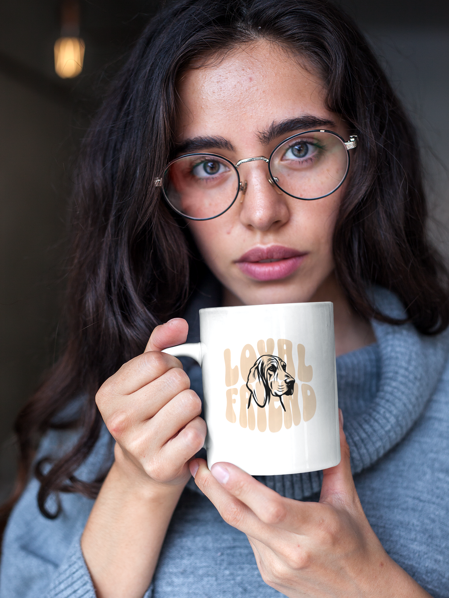 Loyal Friend - Ceramic Mug for Dog Lovers.