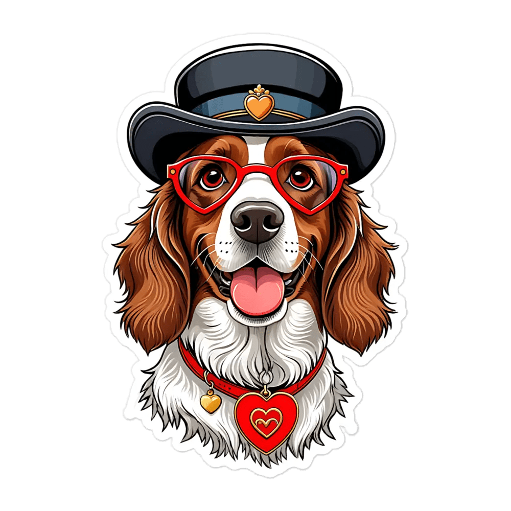 Cute Spaniel Sticker - Waterproof Vinyl Decal for Laptop, Water Bottle & Notebook - PrintsDog
