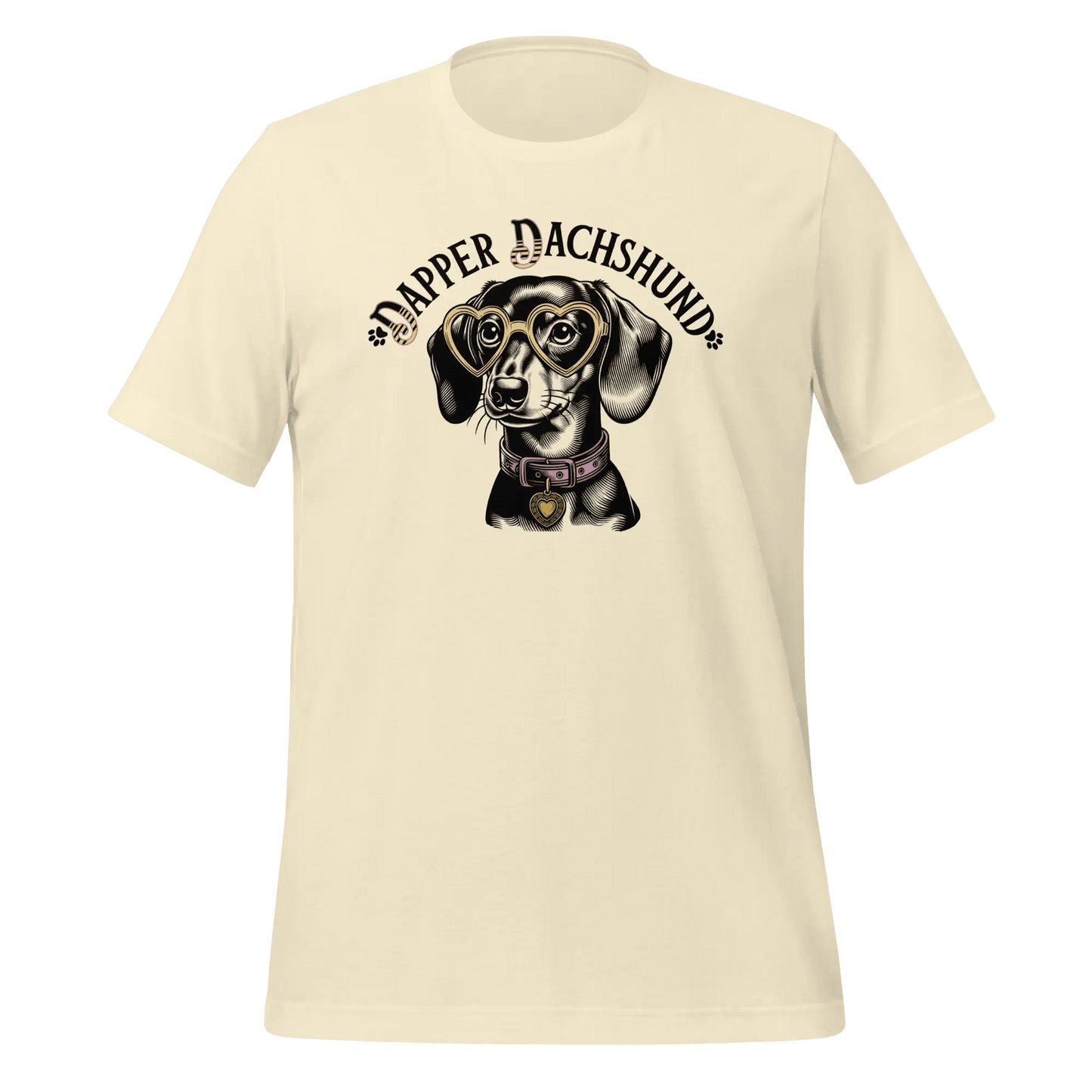 Dachshund T-Shirt - Stylish Dog Lover Tee "Dapper Dachshund". - PrintsDog