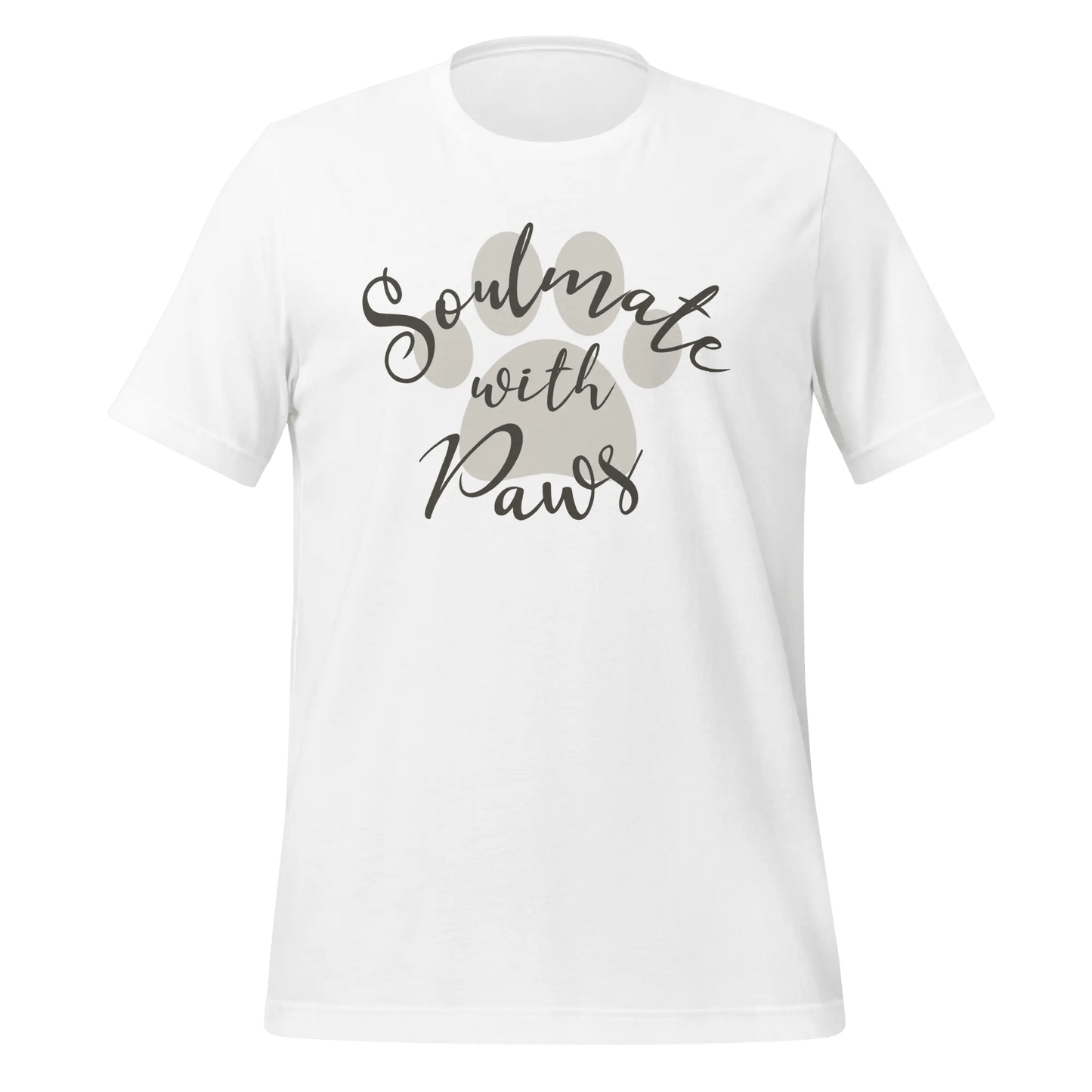 Dog Lover T-Shirt - "Soulmate with Paws" for Dog Owners. - PrintsDog