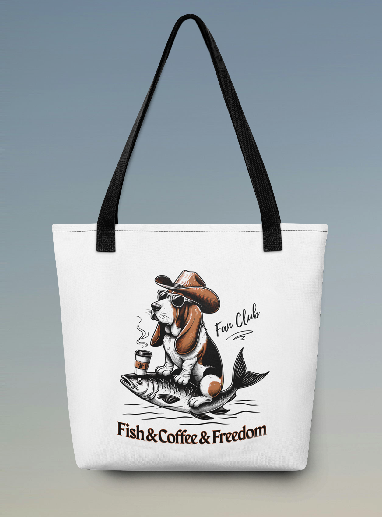 Fish. Coffee. Freedom Tote bag.