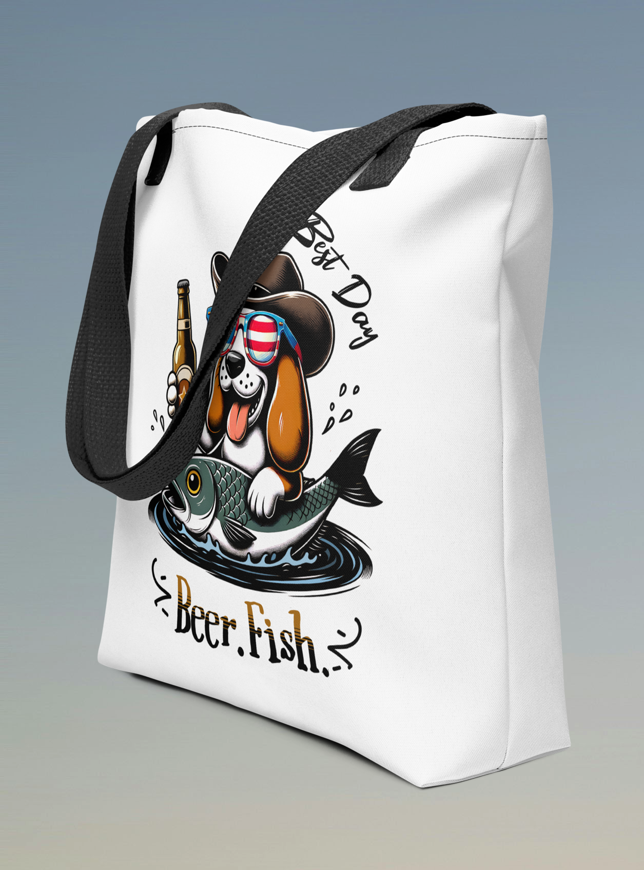 Best Day. Beer. Fish. Tote bag