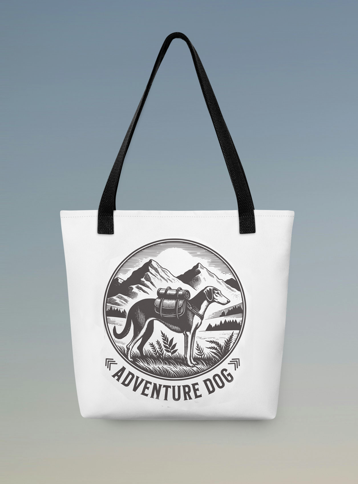 Adventure Dog Tote Bag.