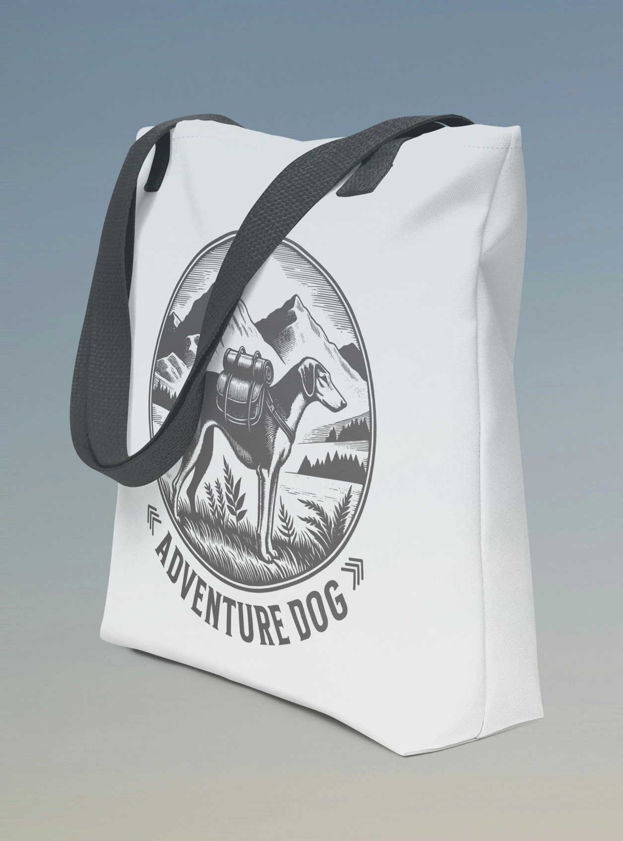Adventure Dog Tote Bag.