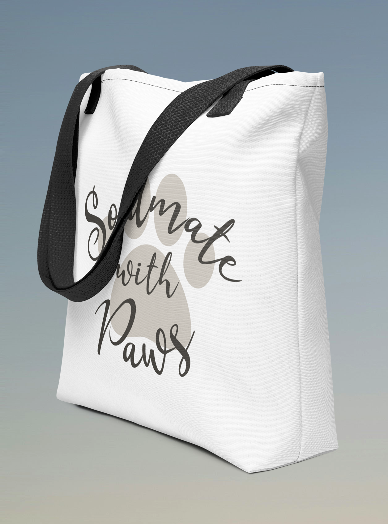 Soulmate with Paws Tote bag.