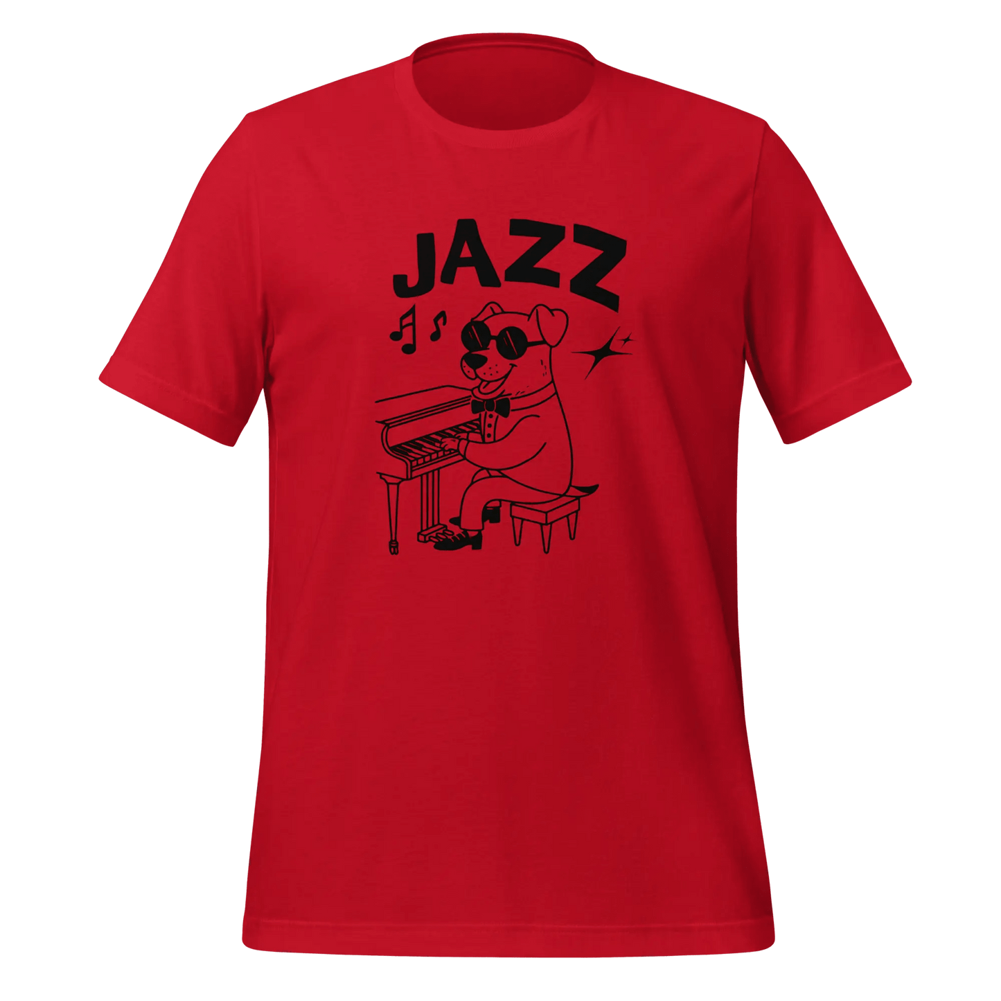 Jazz Dog T-Shirt - Dog Lover Tee "Music Sounds Better With My Dog" - PrintsDog
