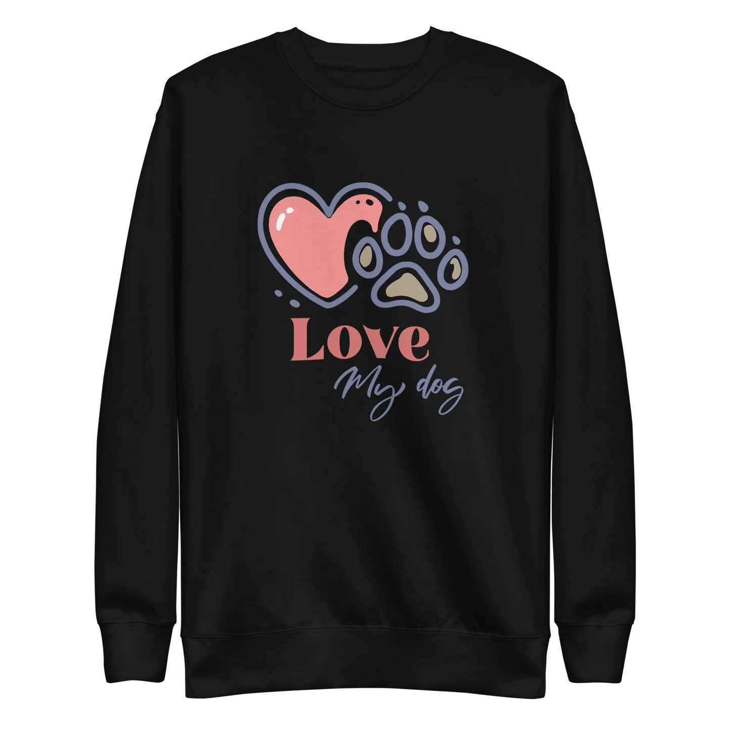 Love My Dog Sweatshirt - Cozy Gift for Dog Lovers. - PrintsDog