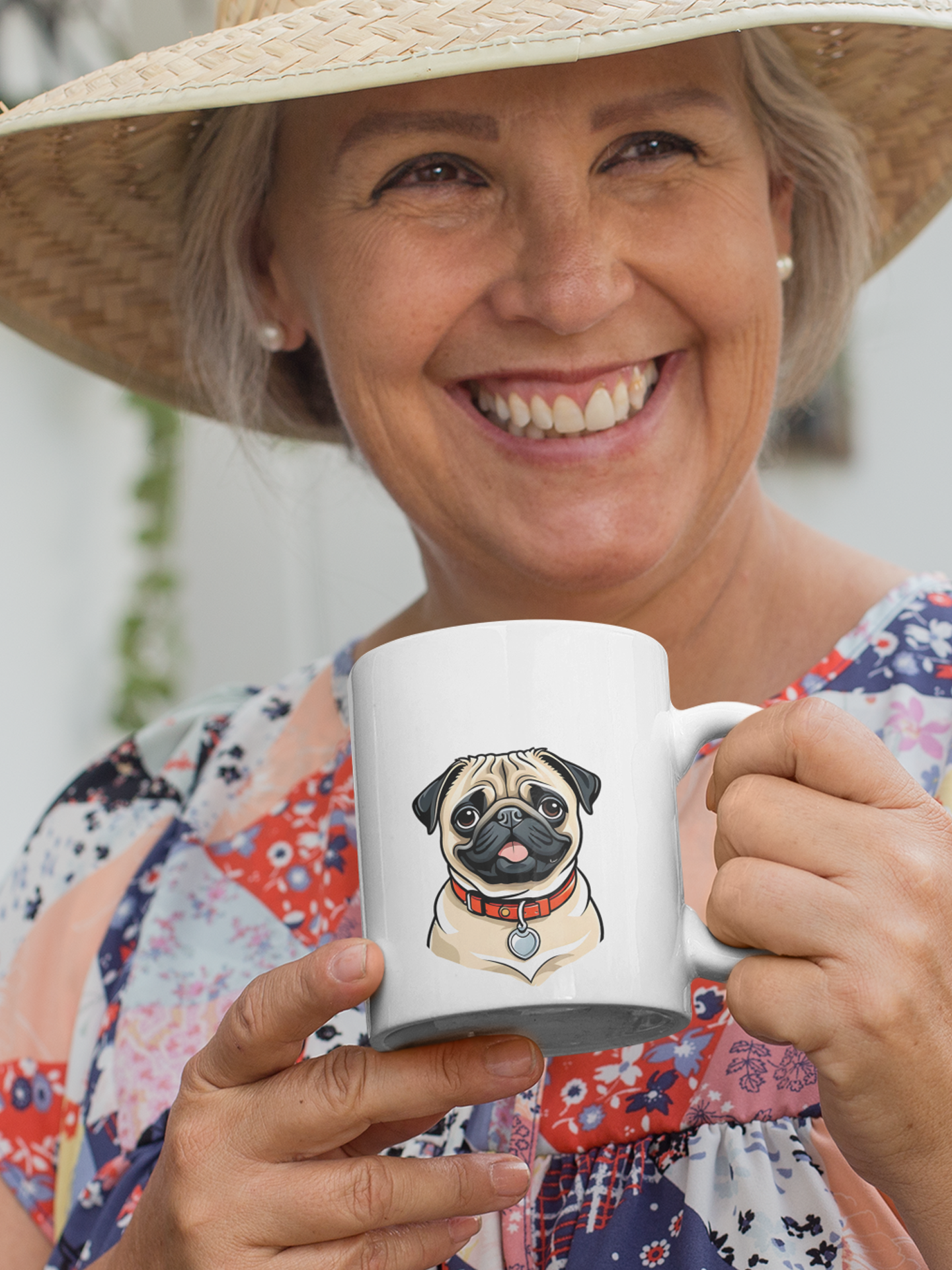 Pug - Ceramic Mug for Dog Lovers.