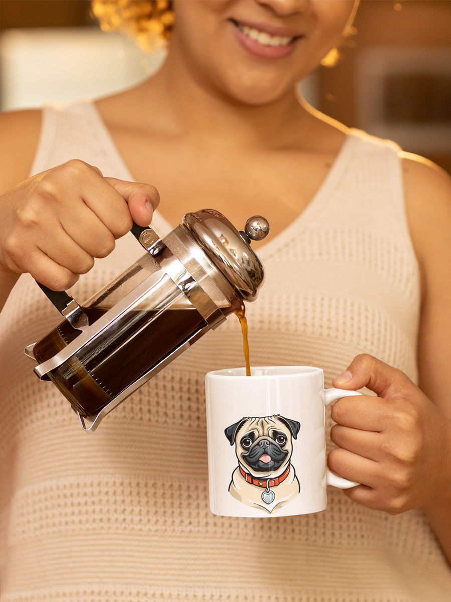 Pug Mug – Cute Ceramic Cup for Dog Lovers.