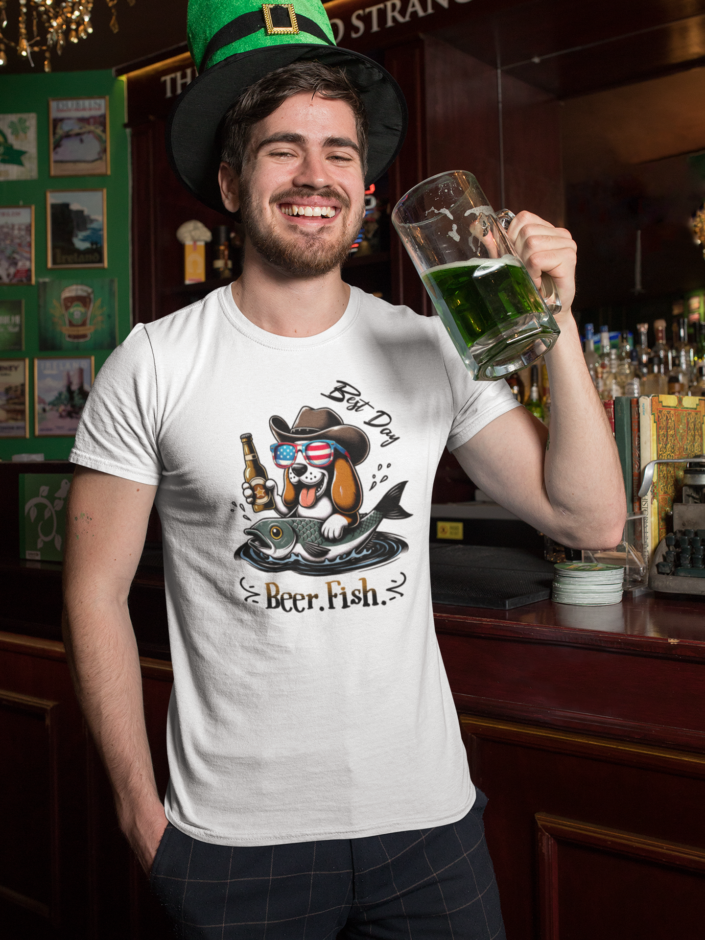Best Day. Beer. Fish T-Shirt.