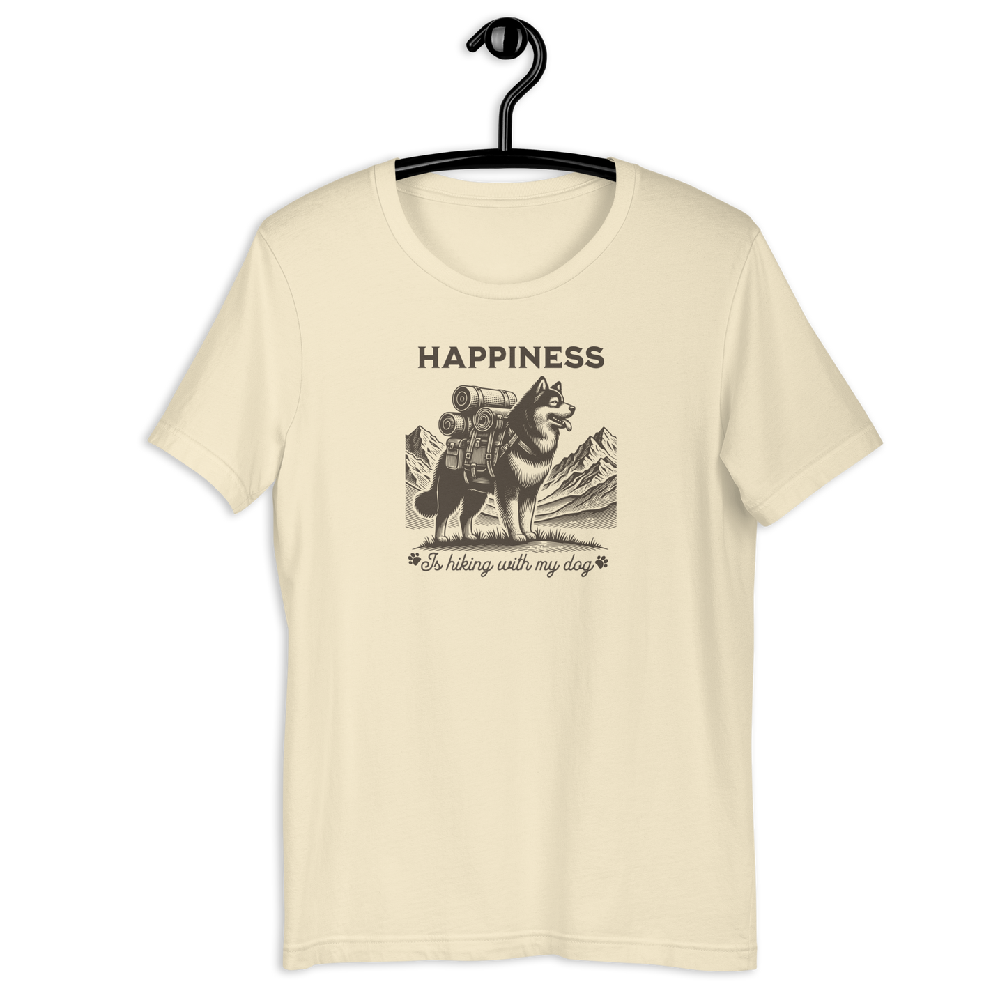 Happiness is hiking with my dog T-Shirt.
