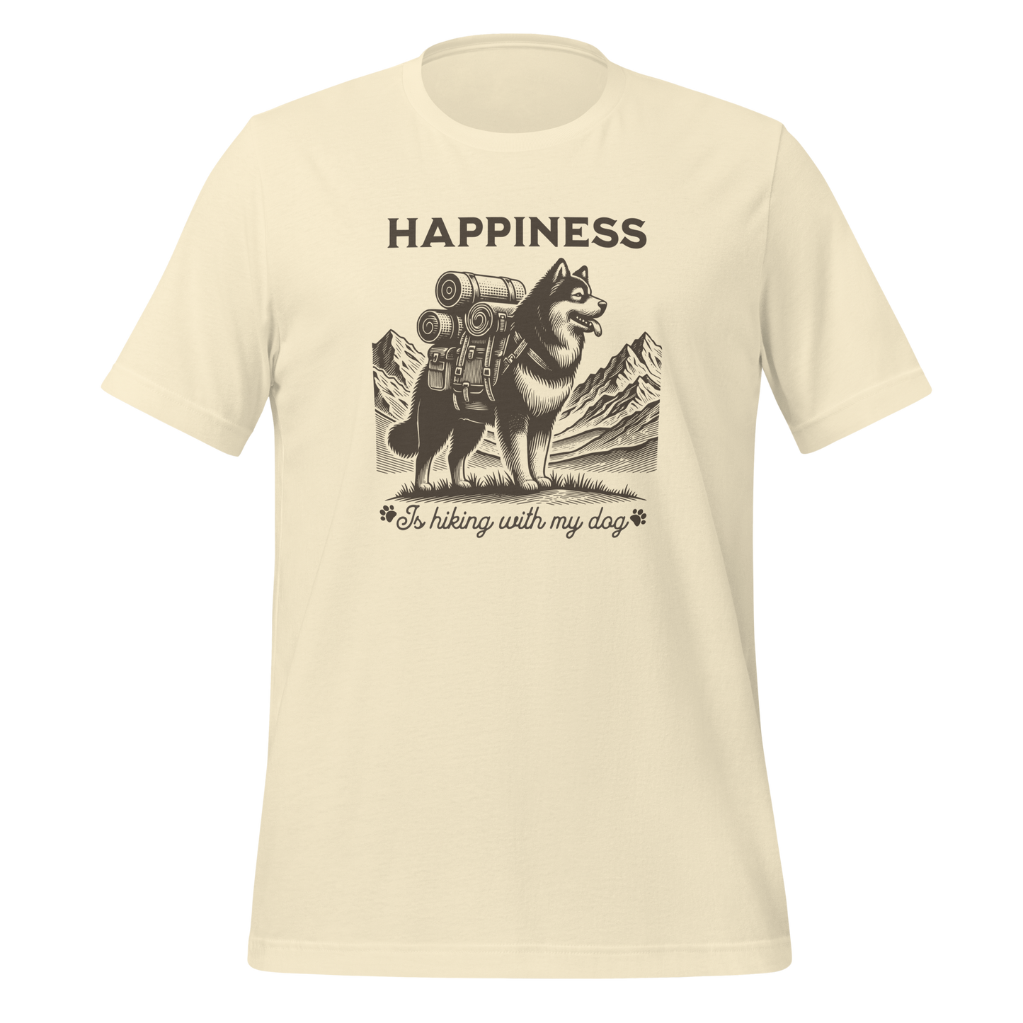Happiness is hiking with my dog T-Shirt.