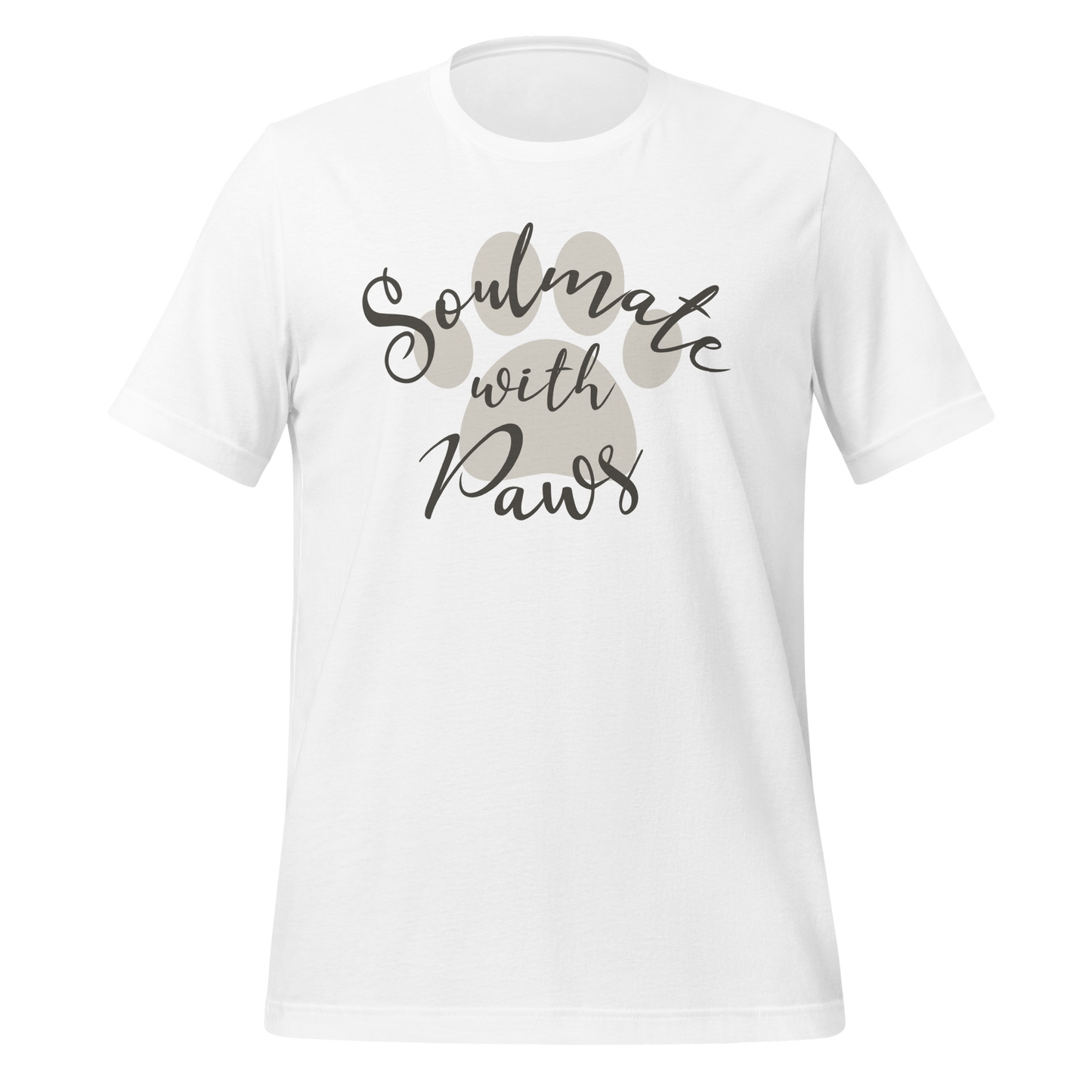 “Soulmate with Paws” T-shirt for dog owners.