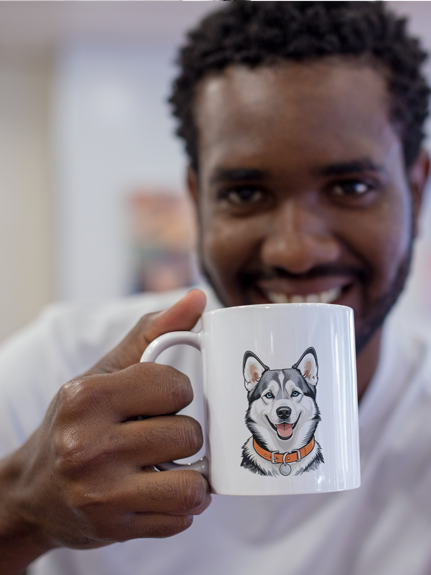 Husky mug - Ceramic Mug for Dog Lovers.