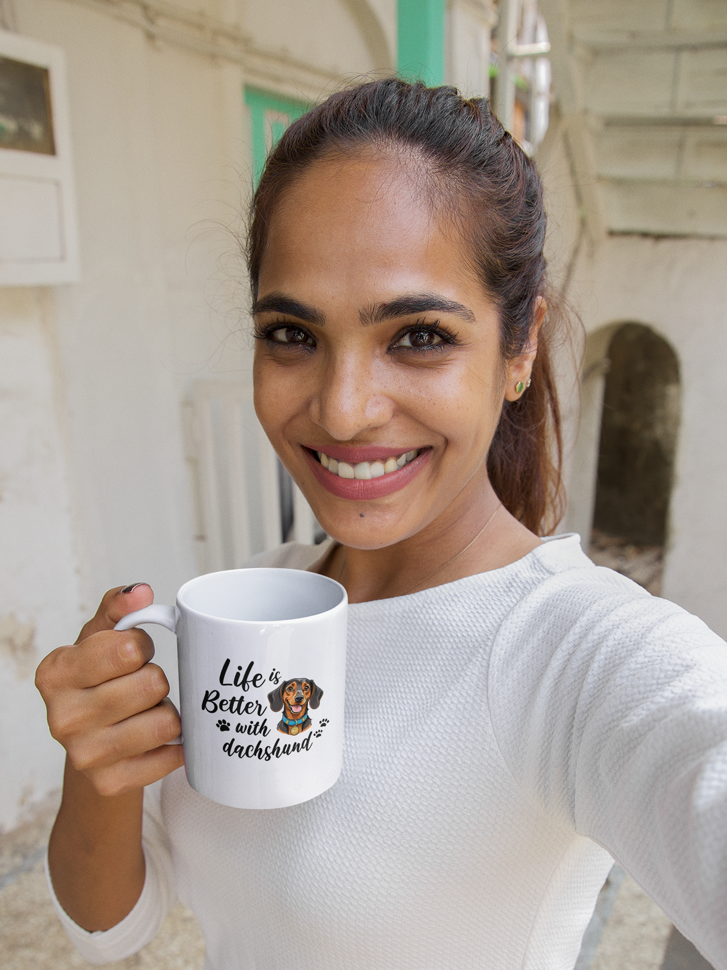Life is Better with Dachshund - Ceramic Mug for Dog Lovers.