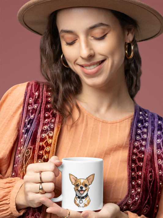 Chihuahua Mug – Cute Ceramic Cup for Dog Lovers.
