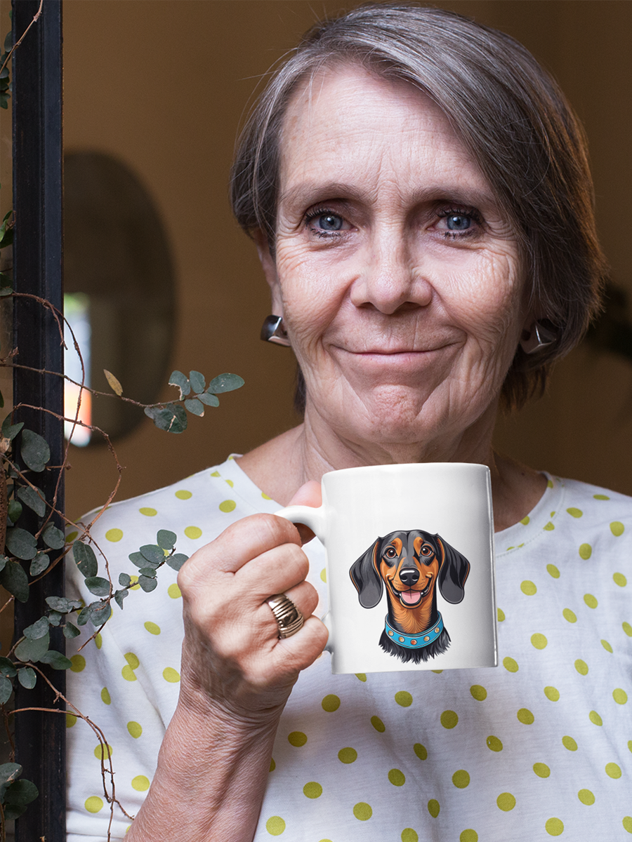 Dachshund Mug – Cute Ceramic Cup for Dog Lovers.