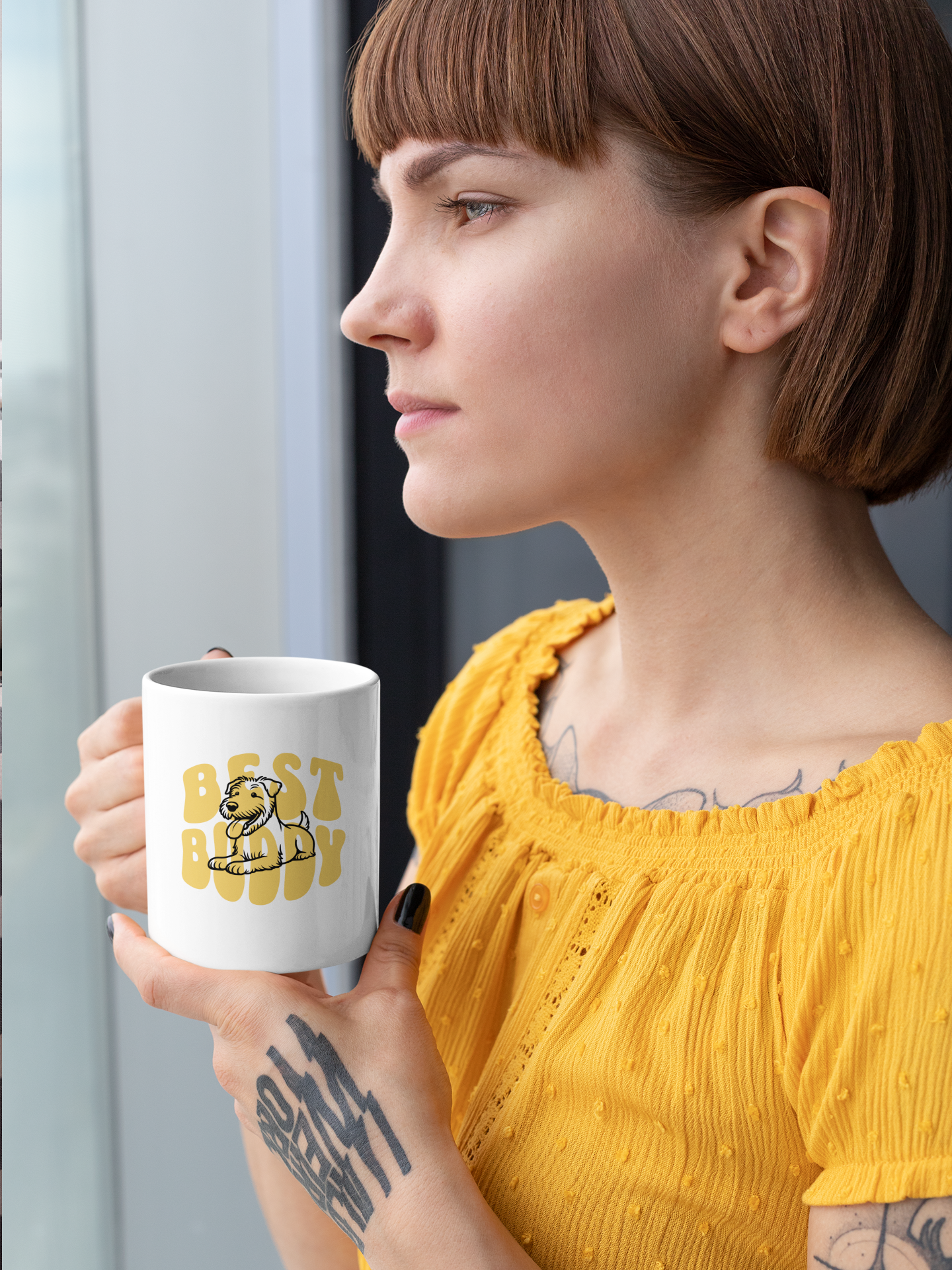 Best Buddy - Ceramic Mug for Dog Lovers.