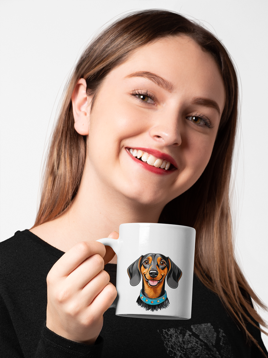 Dachshund Mug – Cute Ceramic Cup for Dog Lovers.