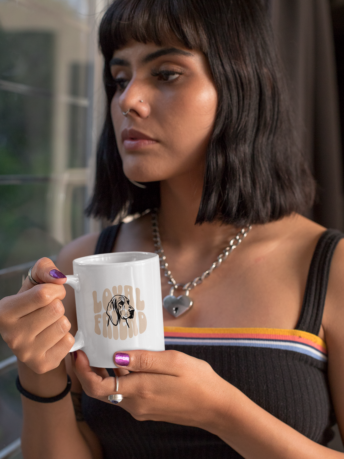 Loyal Friend - Ceramic Mug for Dog Lovers.