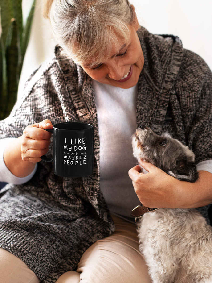 I Like My Dog Mug – Ceramic Dog Lover Gift Cup.