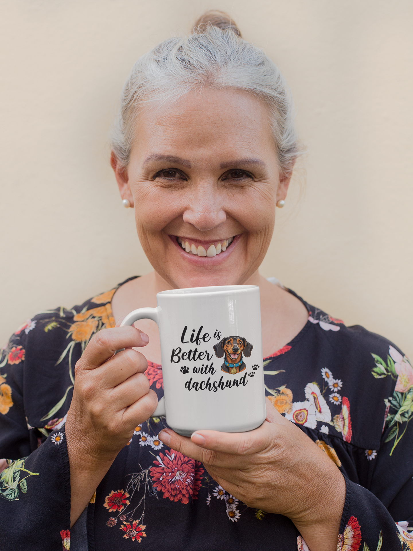 Life is Better with Dachshund - Ceramic Mug for Dog Lovers.