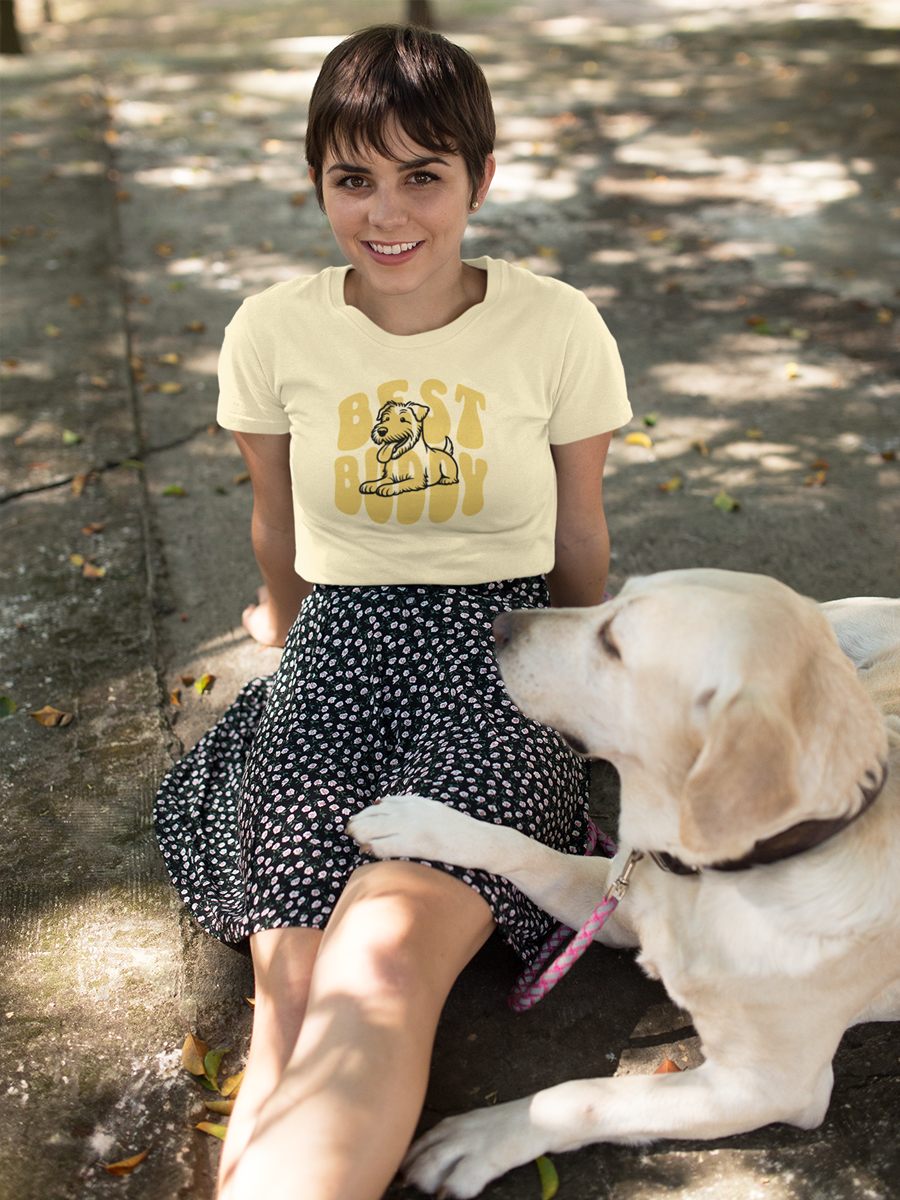 Dog T-Shirt - "Dog is My Best Buddy" for Dog Lovers.