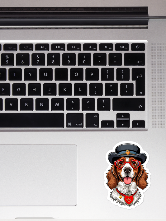 Spaniel in a Top Hat Stickers.