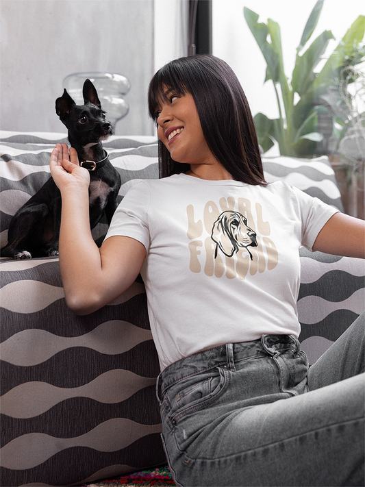 Dog T-Shirt - "Loyal Friend" for Dog Lovers & Pet Owners.