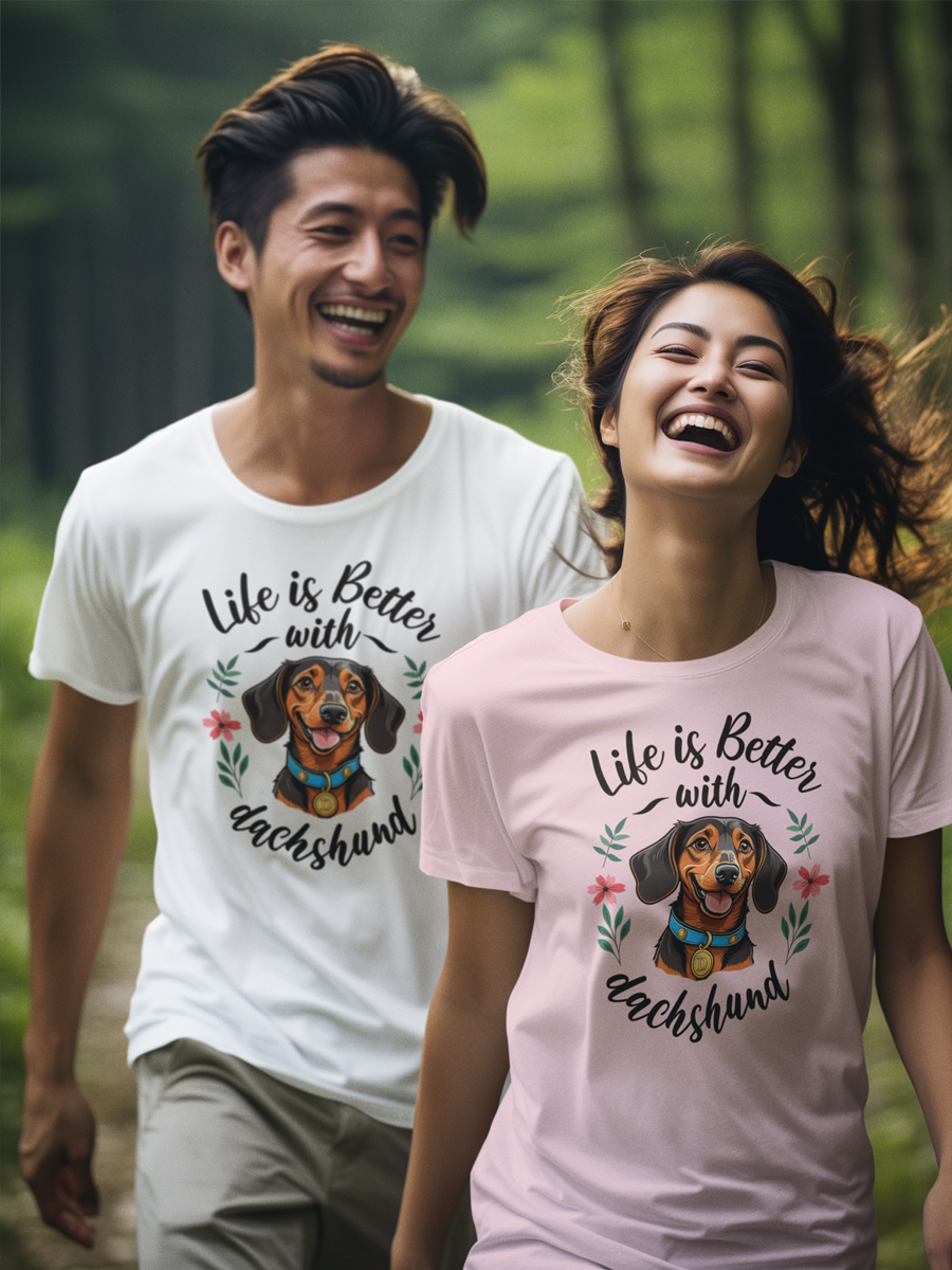 Life is Better with Dachshund T-Shirt.