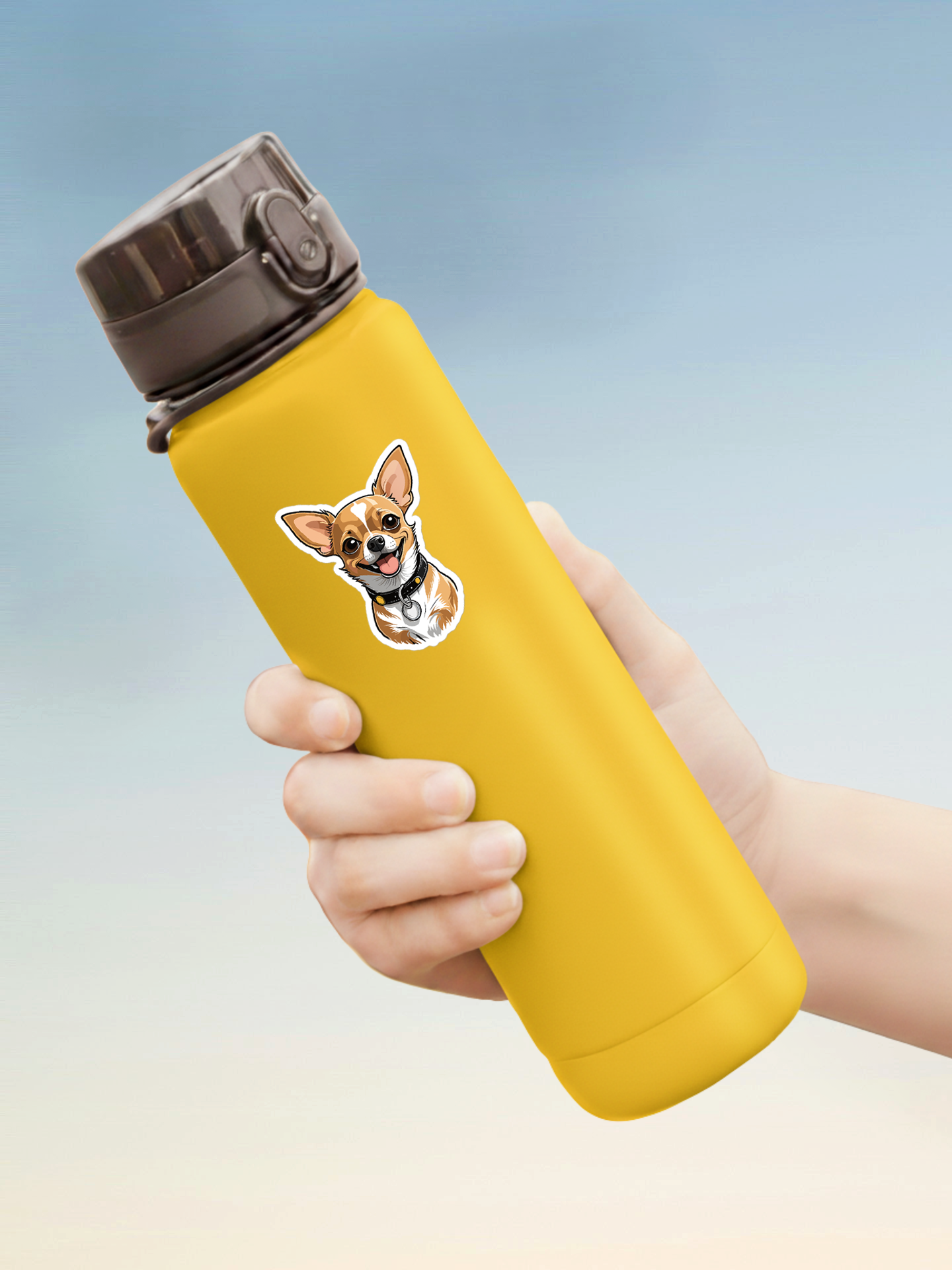 Happy Chihuahua Stickers.