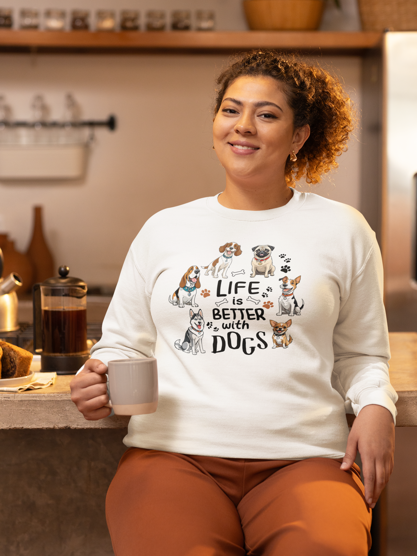 Life is Better with Dogs Sweatshirt.
