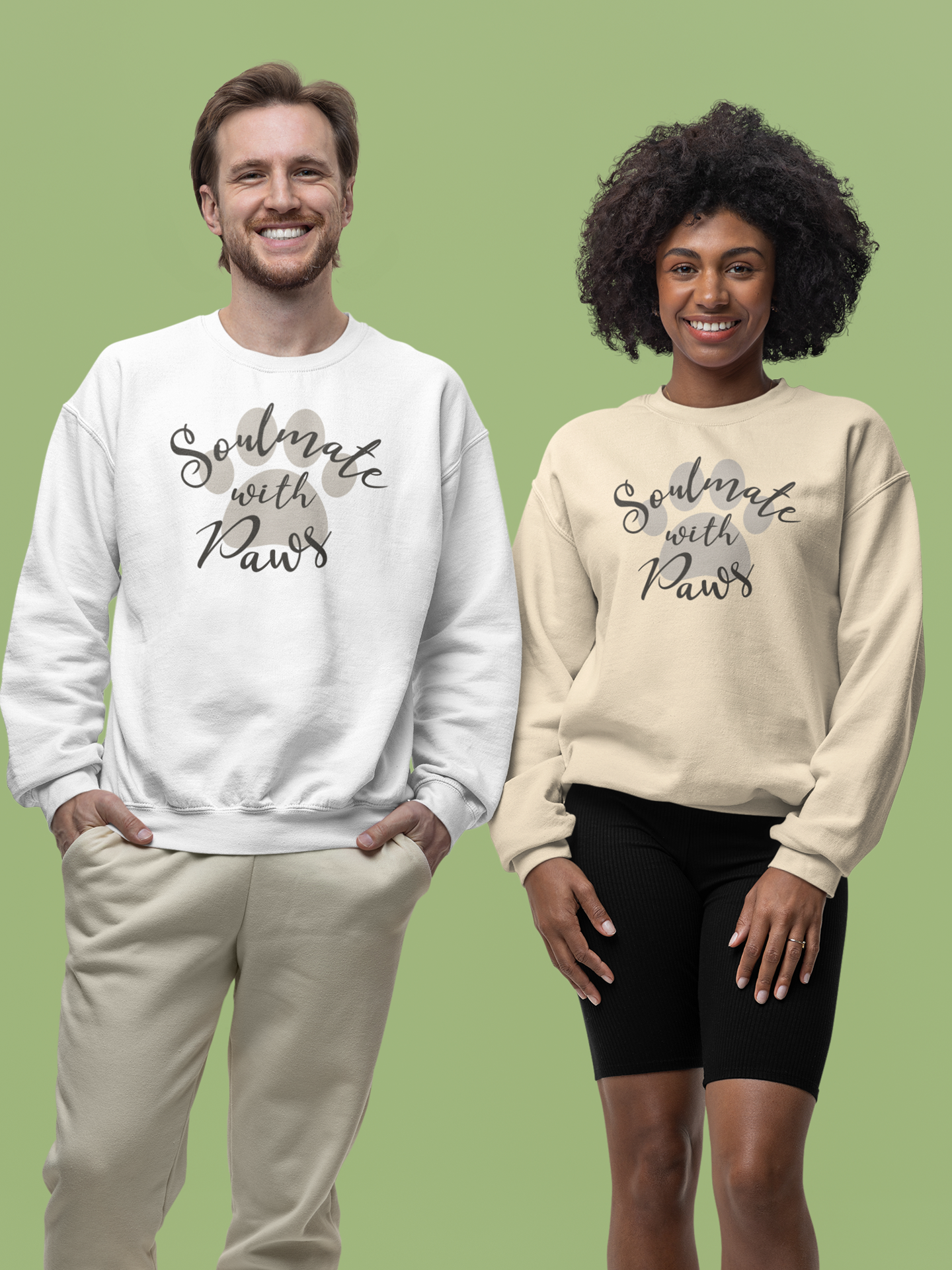 Soulmate with Paws Sweatshirt.