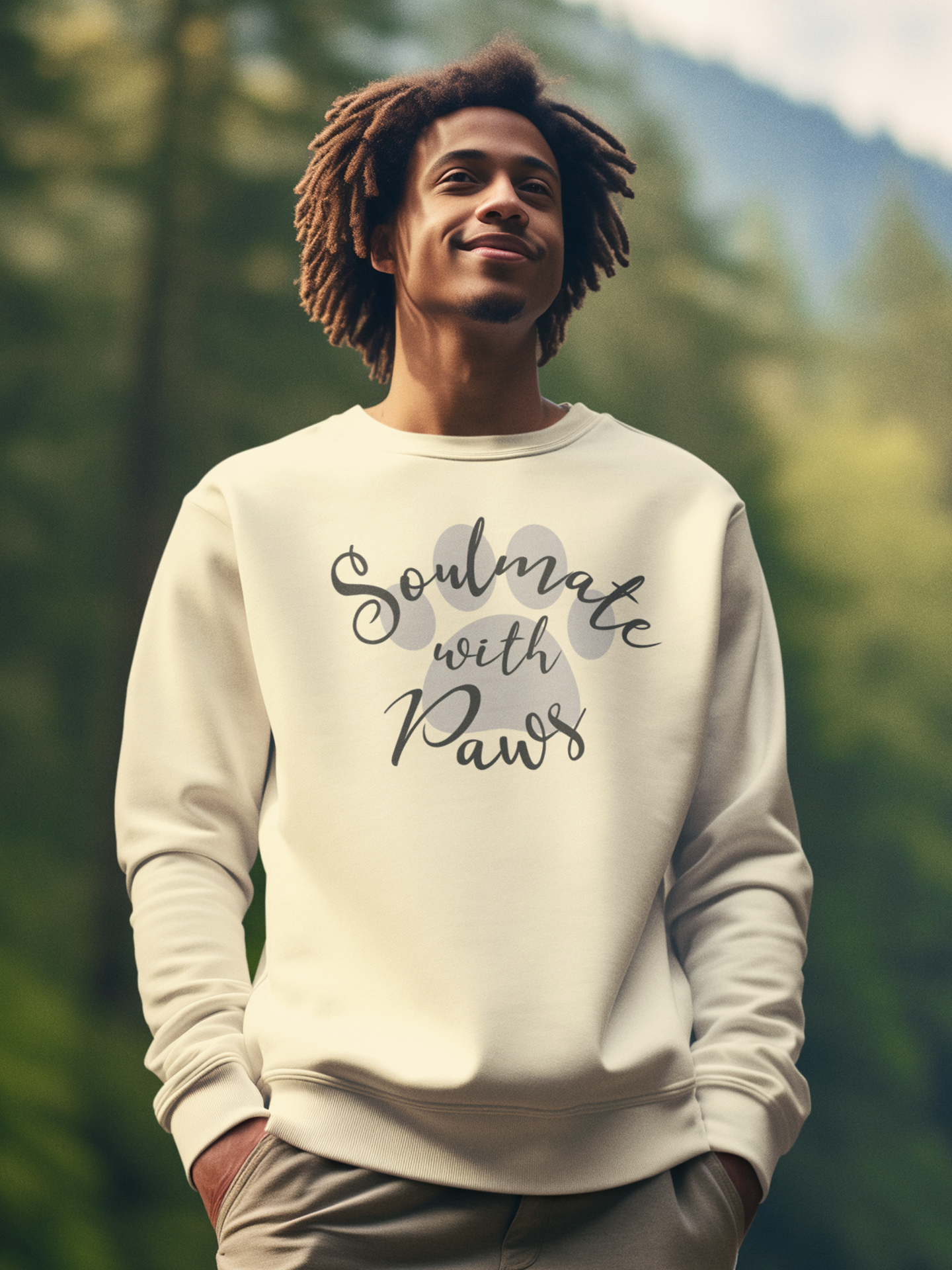 Soulmate with Paws Sweatshirt.
