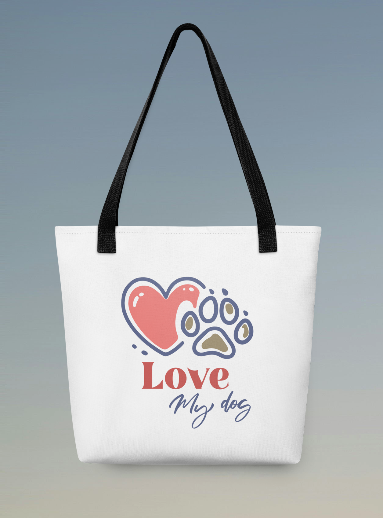 Love my Dog Tote Bag.