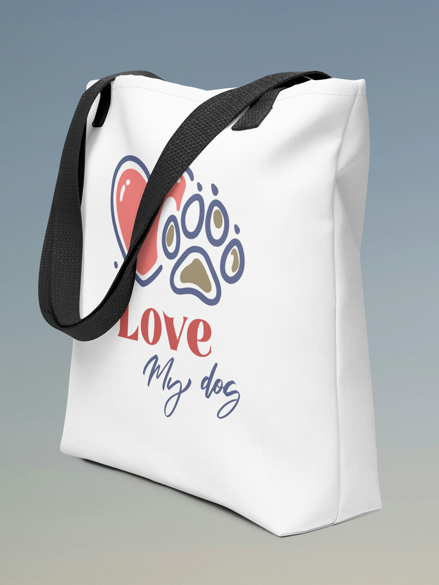 Love My Dog Tote – Stylish Everyday Bag for Dog Lovers.