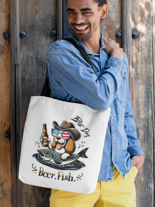 Best Day. Beer. Fish. Tote bag