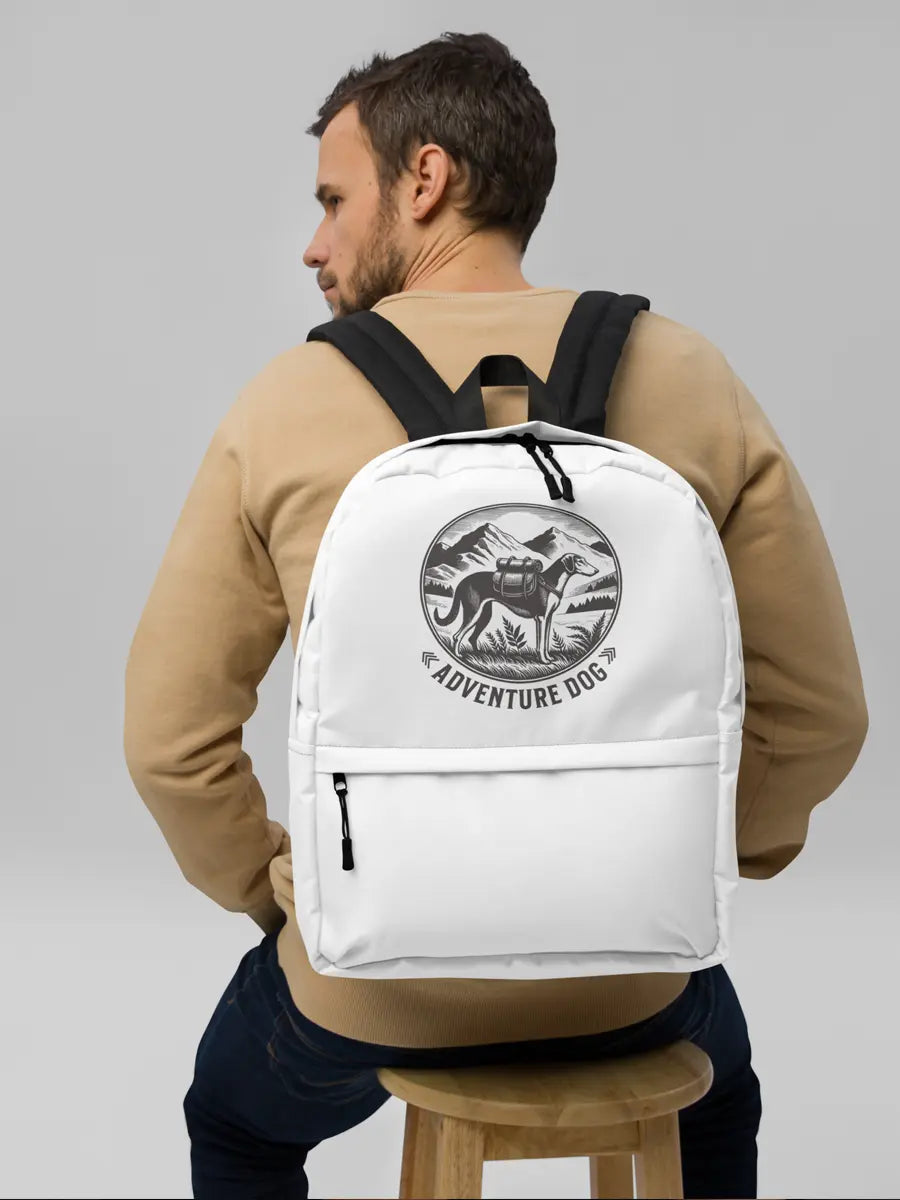 Adventure Dog Backpack - Vintage Mountain Dog Design for Outdoor Explorers. - PrintsDog