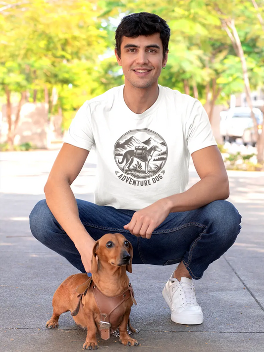 Adventure Dog T-Shirt - Dog Lover Tee "Adventure Awaits With My Dog". - PrintsDog