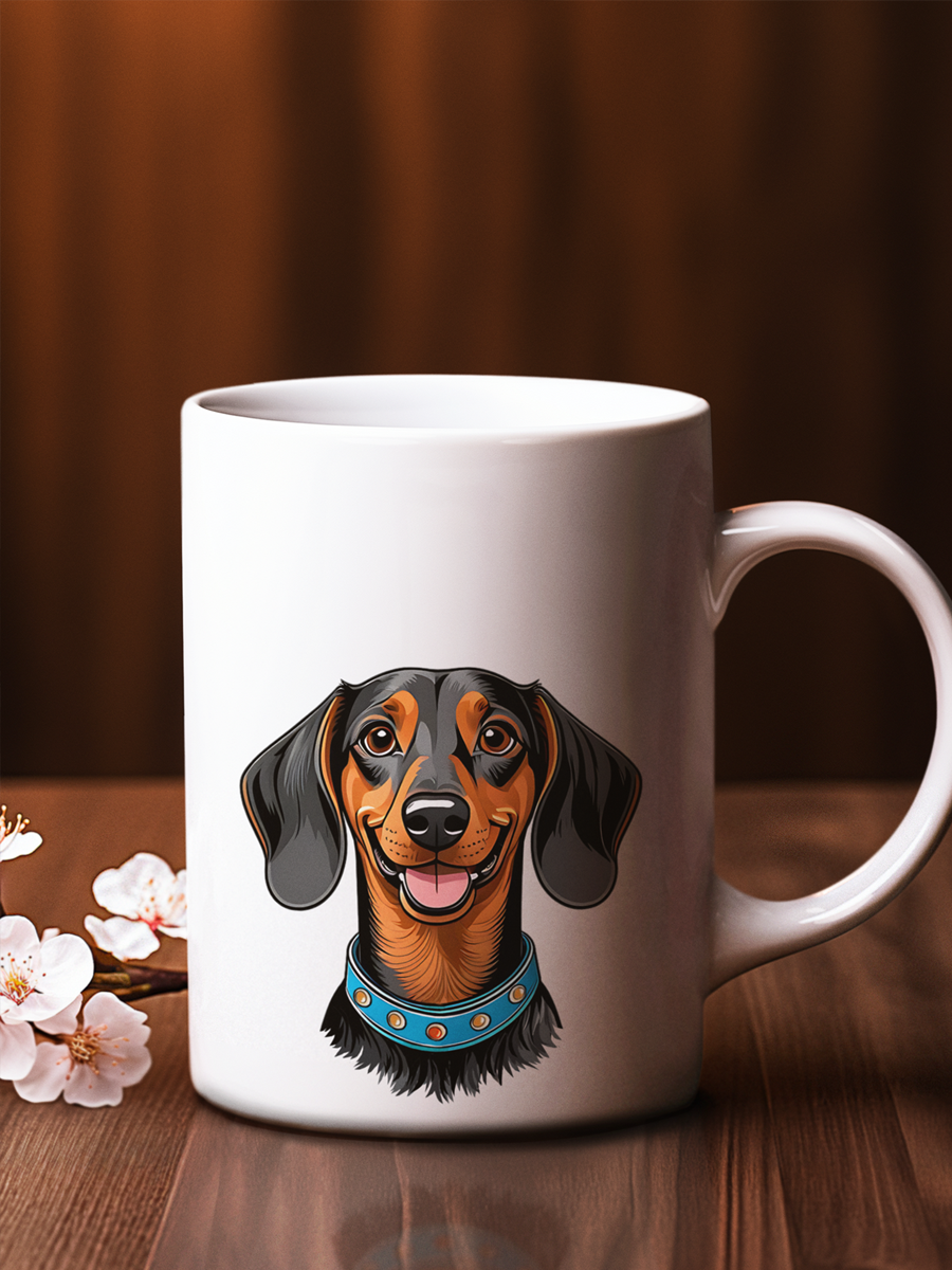 Dachshund Mug – Cute Ceramic Cup for Dog Lovers.