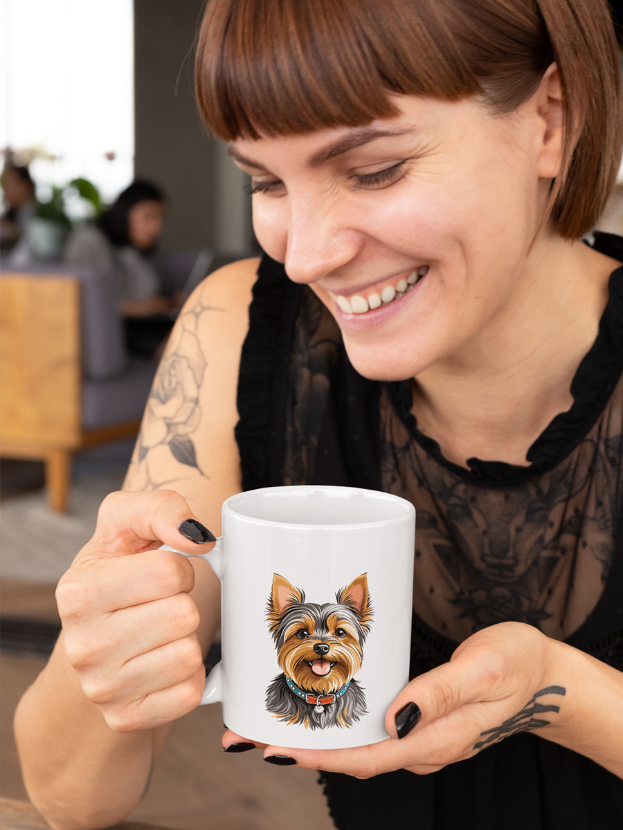 Yorkshire Terrier Mug – Adorable Ceramic Cup for Dog Lovers.
