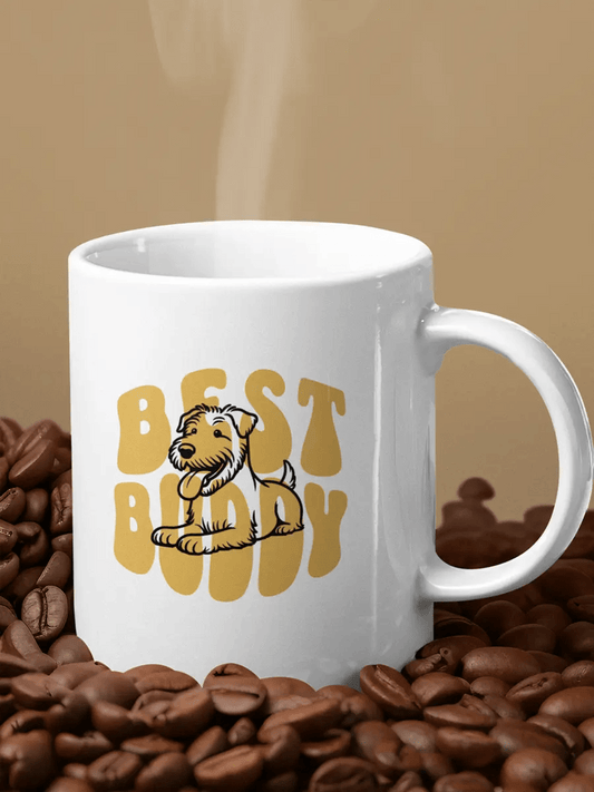 Best Buddy Mug - Ceramic Coffee Cup Gift for Dog Lovers. - PrintsDog