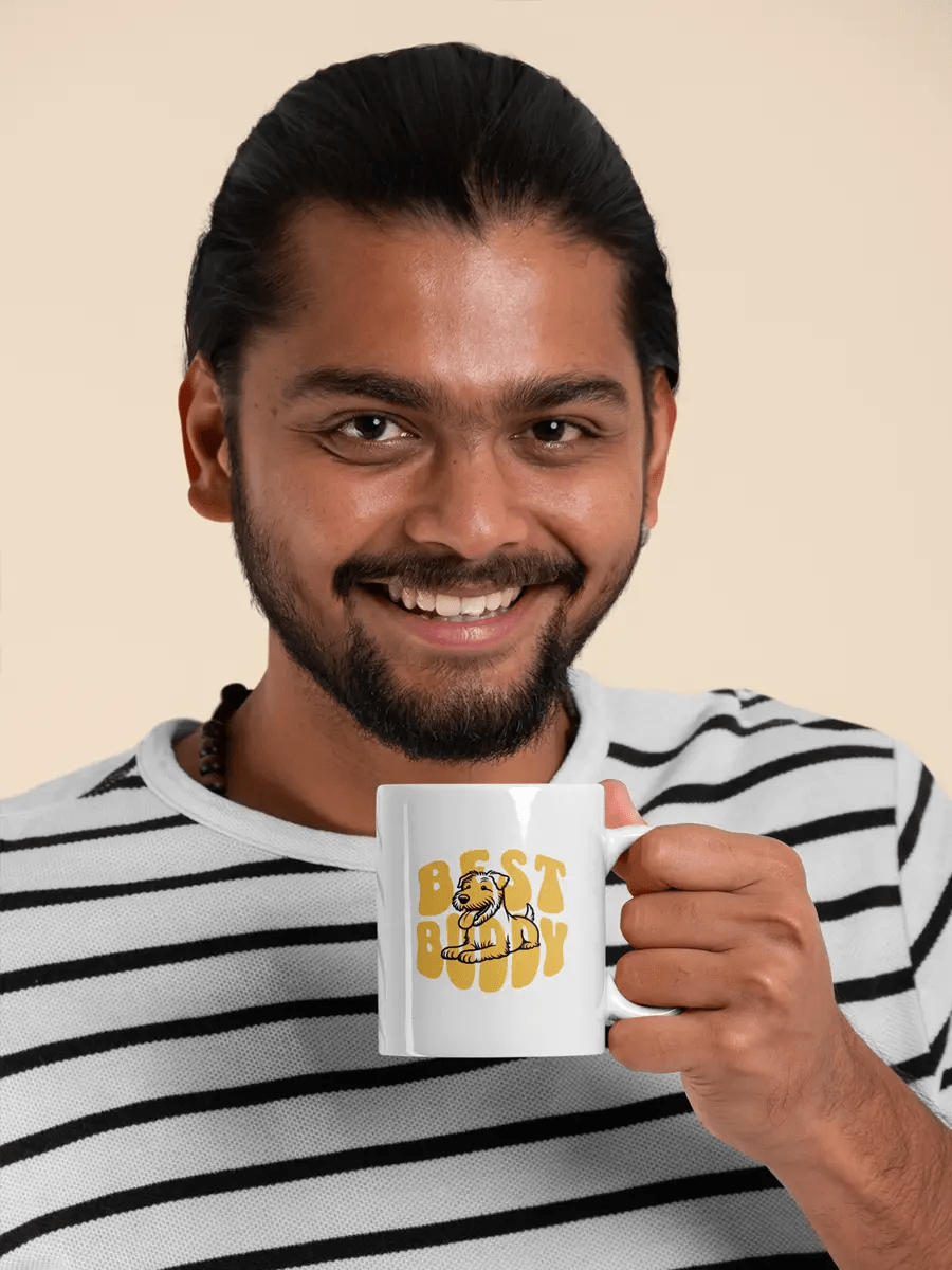 Best Buddy Mug - Ceramic Coffee Cup Gift for Dog Lovers. - PrintsDog