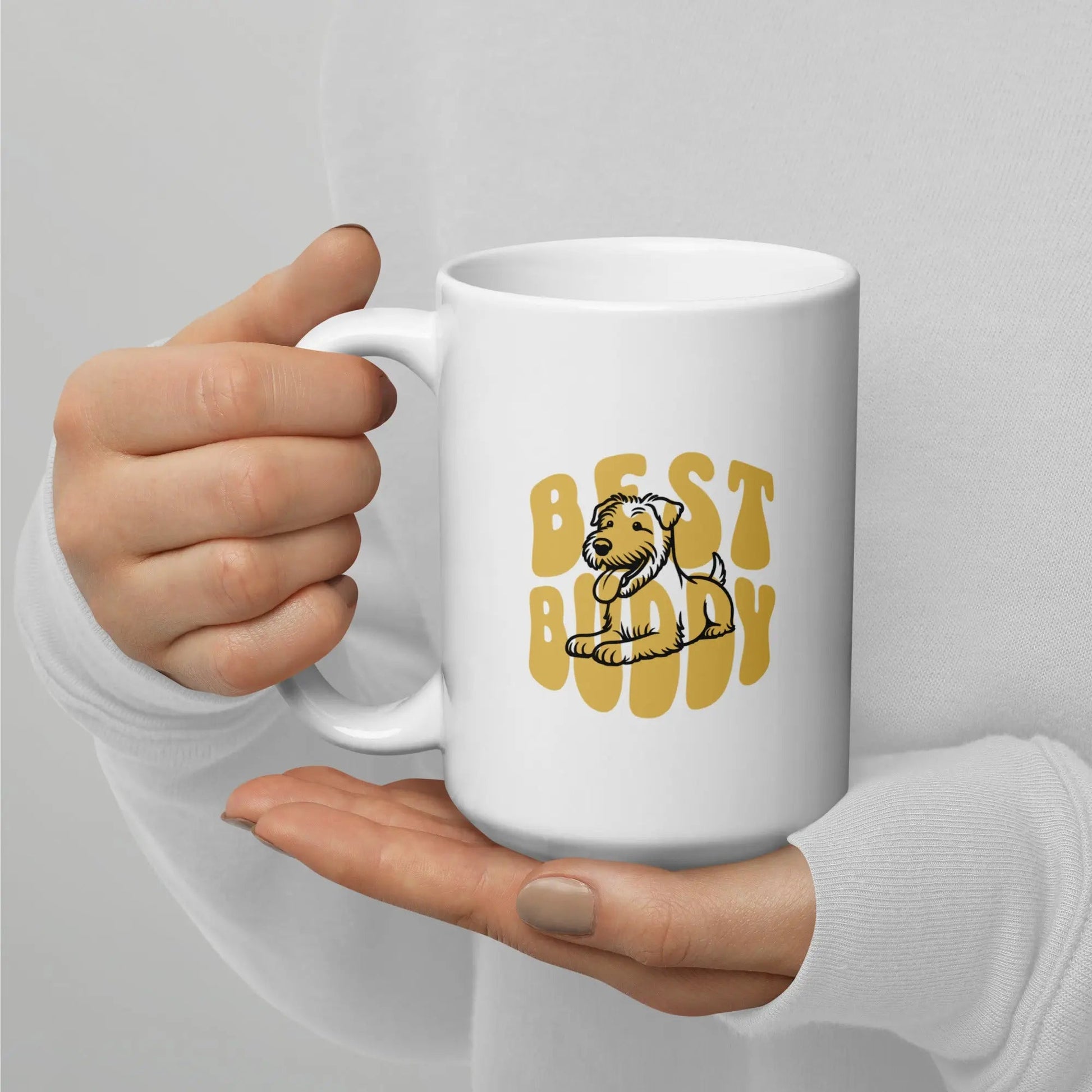 Best Buddy Mug - Ceramic Coffee Cup Gift for Dog Lovers. - PrintsDog