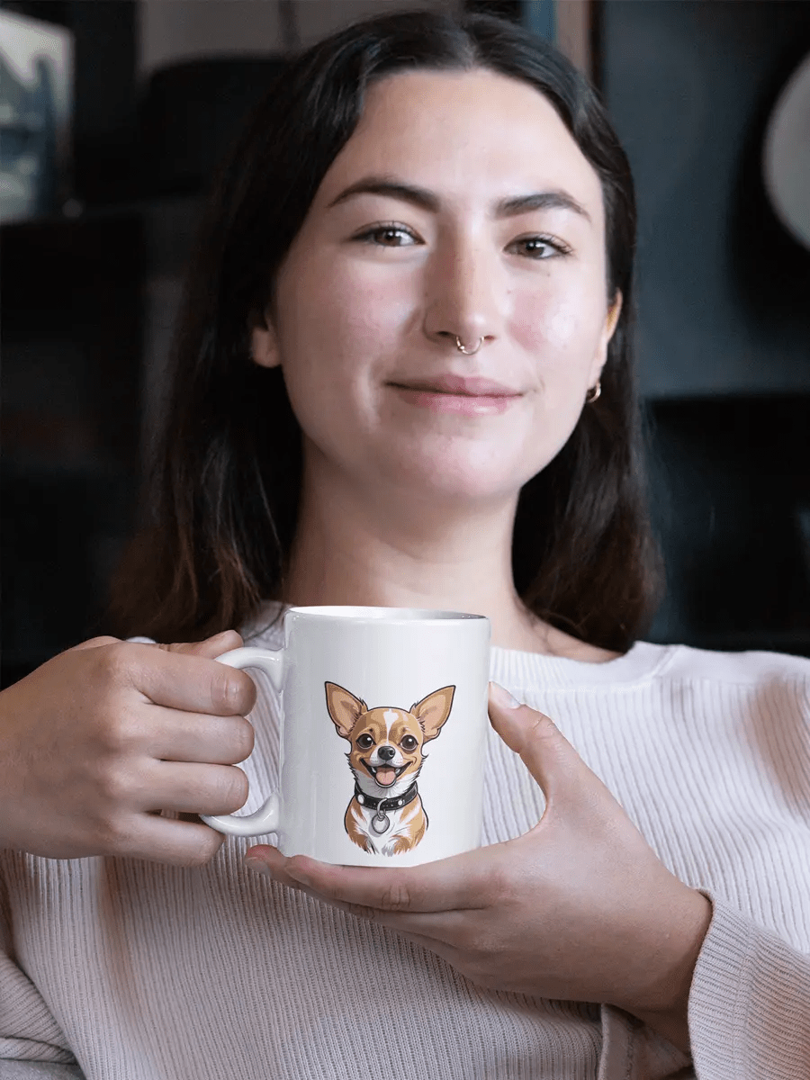 Chihuahua Mug - Ceramic Coffee Cup Gift for Chihuahua Lovers - PrintsDog
