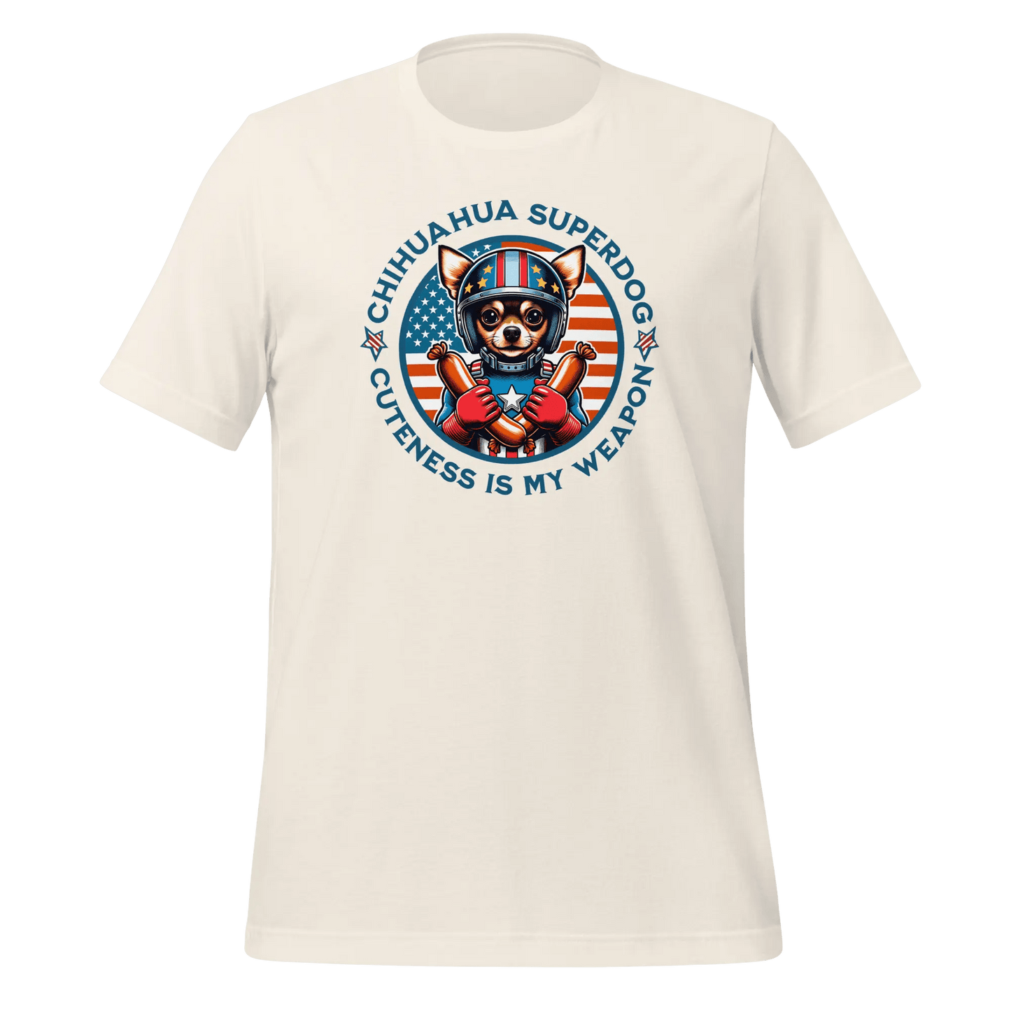 Chihuahua T-Shirt - "Chihuahua Superdog" Funny Dog Lover Tee. - PrintsDog