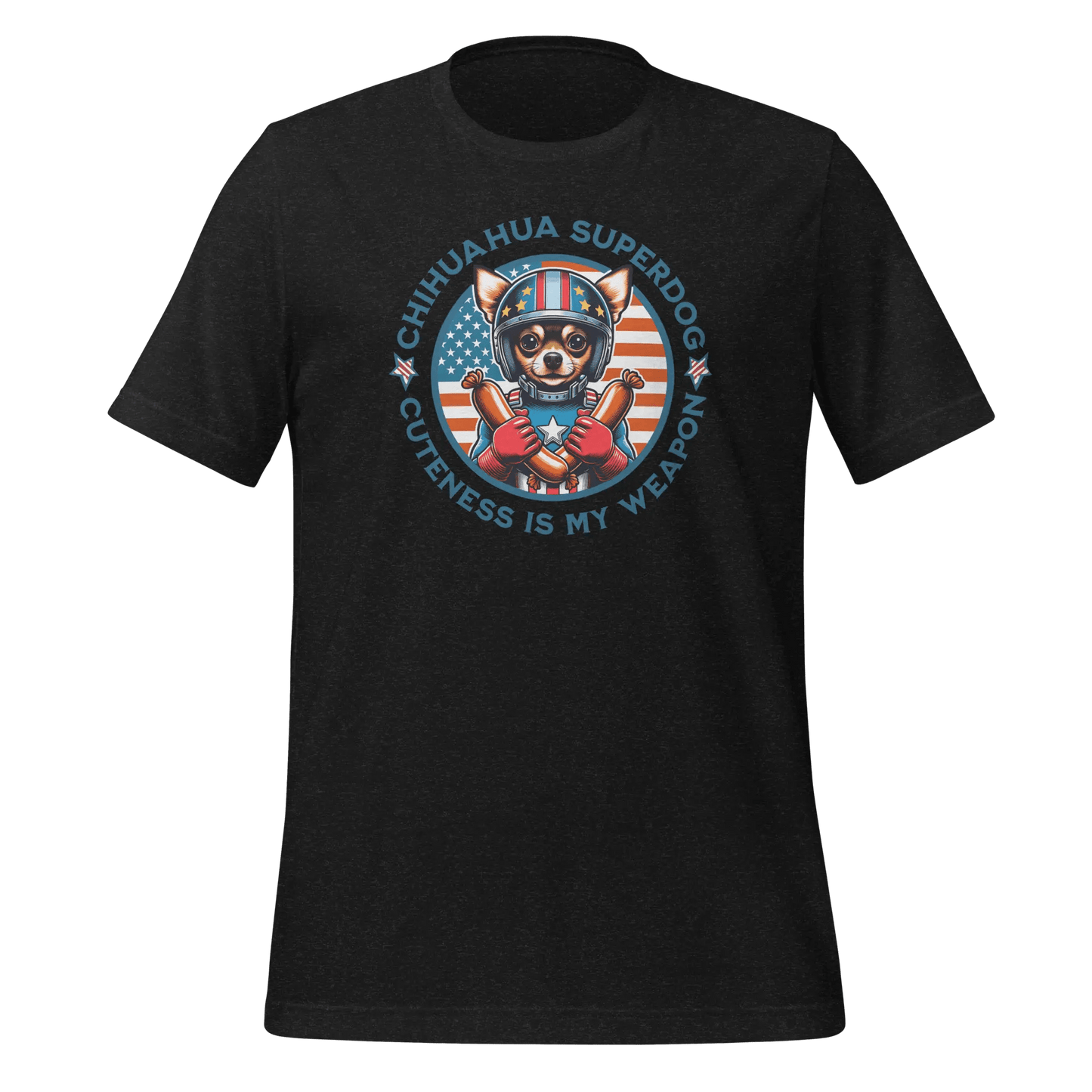 Chihuahua T-Shirt - "Chihuahua Superdog" Funny Dog Lover Tee. - PrintsDog