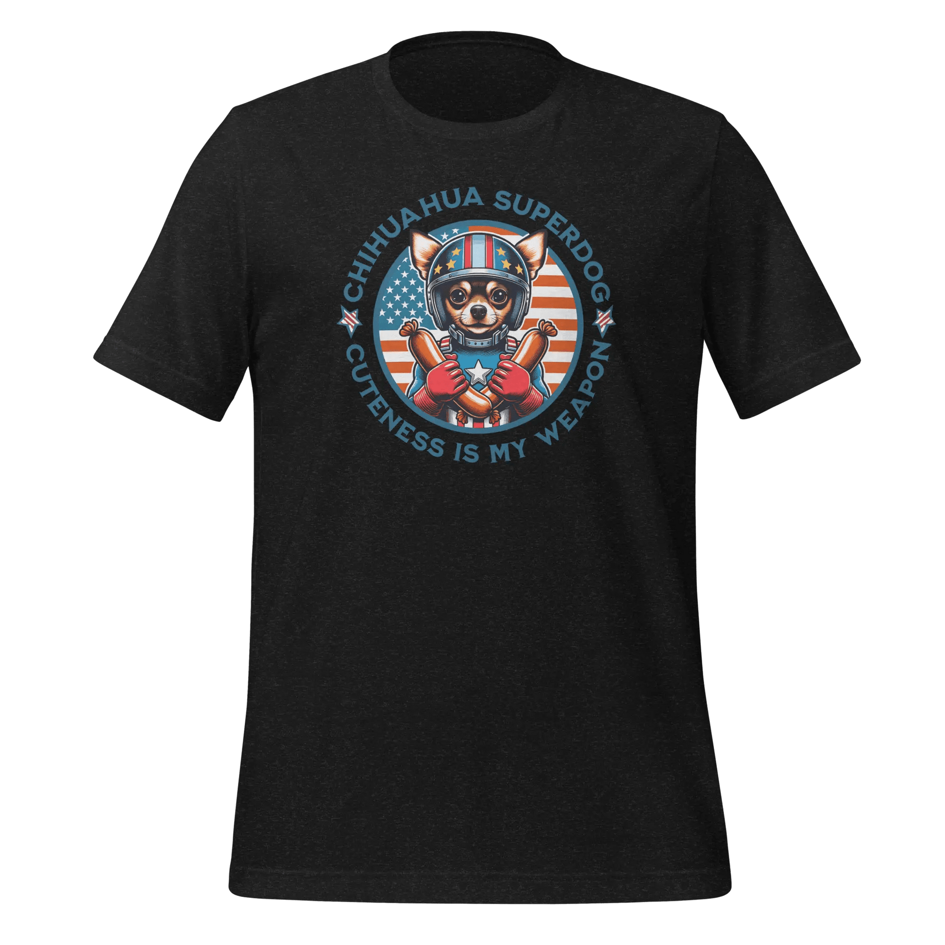 Chihuahua T-Shirt - "Chihuahua Superdog" Funny Dog Lover Tee. - PrintsDog